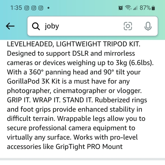 Joby camera stand - Picture 13 of 14